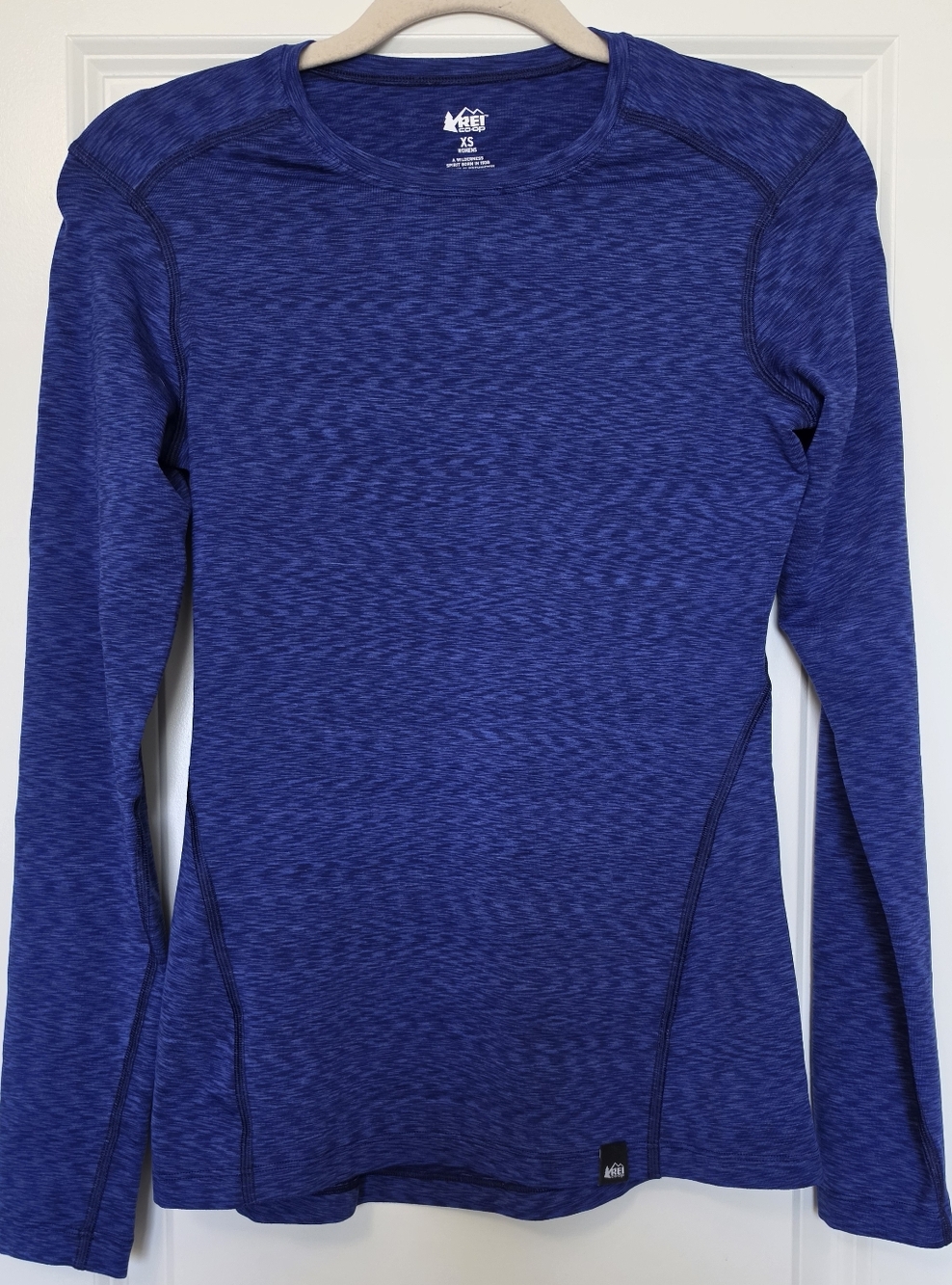 REI Co-op Performance Base Layer XS Women Blue Long Sleeve Gorpcore Athletic